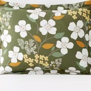 The Company Store Olive Floral Pillow Shams